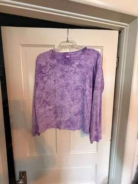 LAT Active Shirt Womens L Purple Long